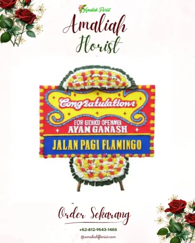 Bunga Papan Congratulation di Tanjakan
